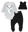 Panda Grau / Schwarz