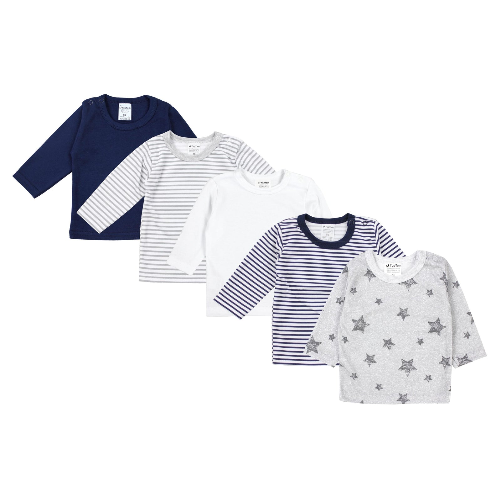177-Langarmshirt - 5er Set-Hauptbild
