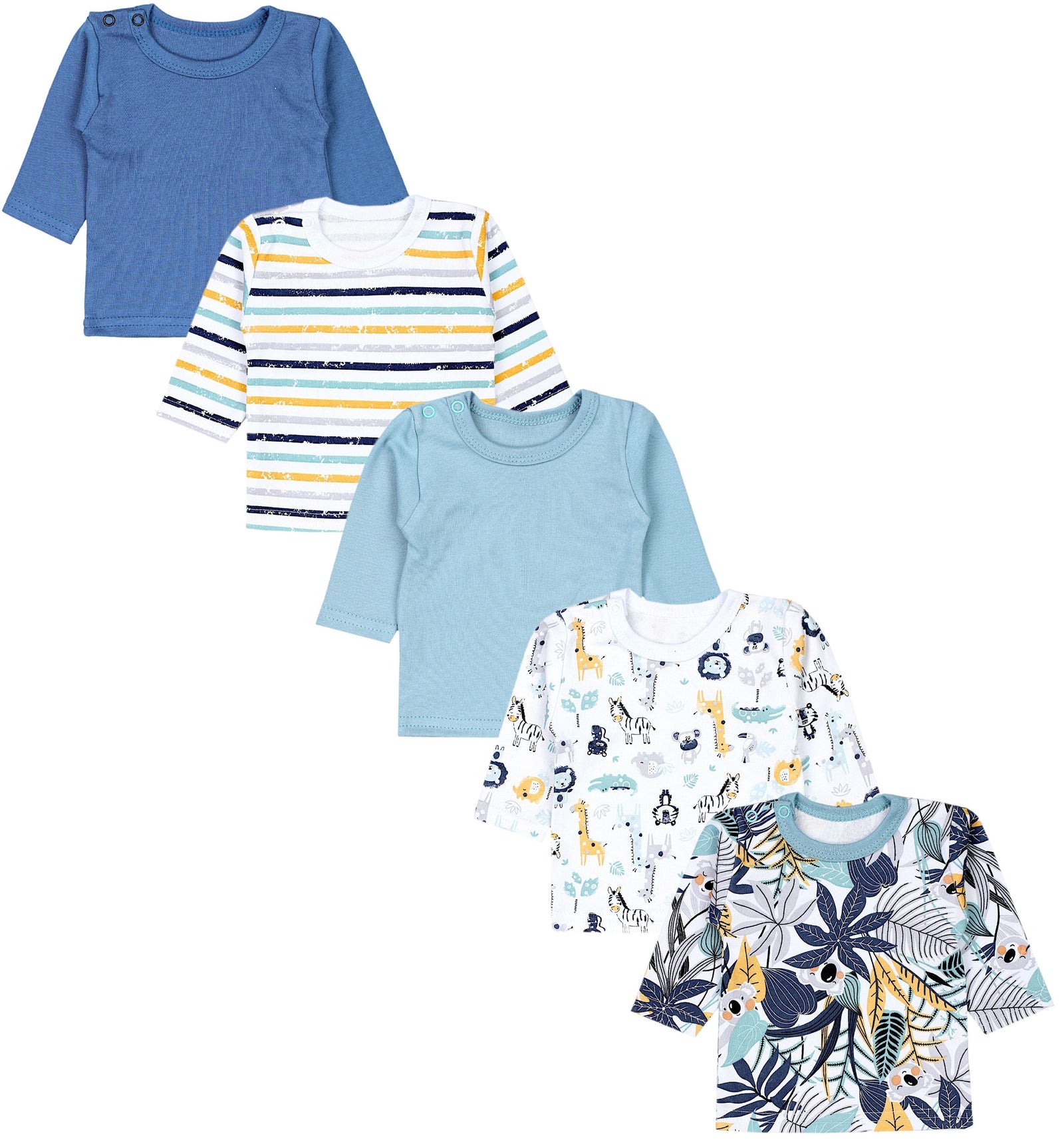 177-Langarmshirt - 5er Set-Hauptbild