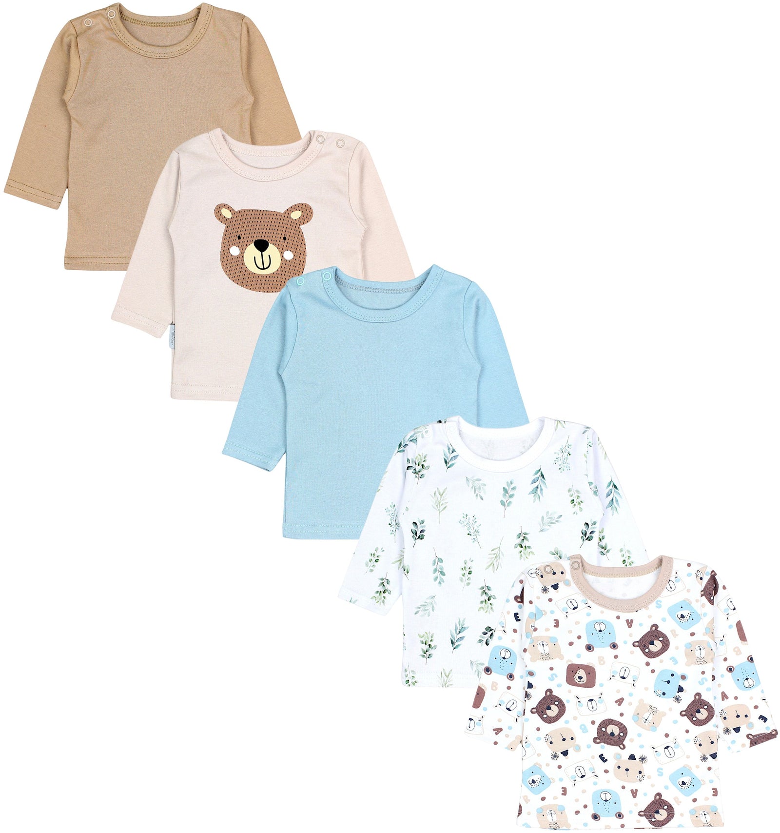 177-Langarmshirt - 5er Set-Hauptbild