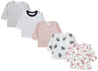 178-Baby Mädchen Langarmshirt 5er Set-Hauptbild