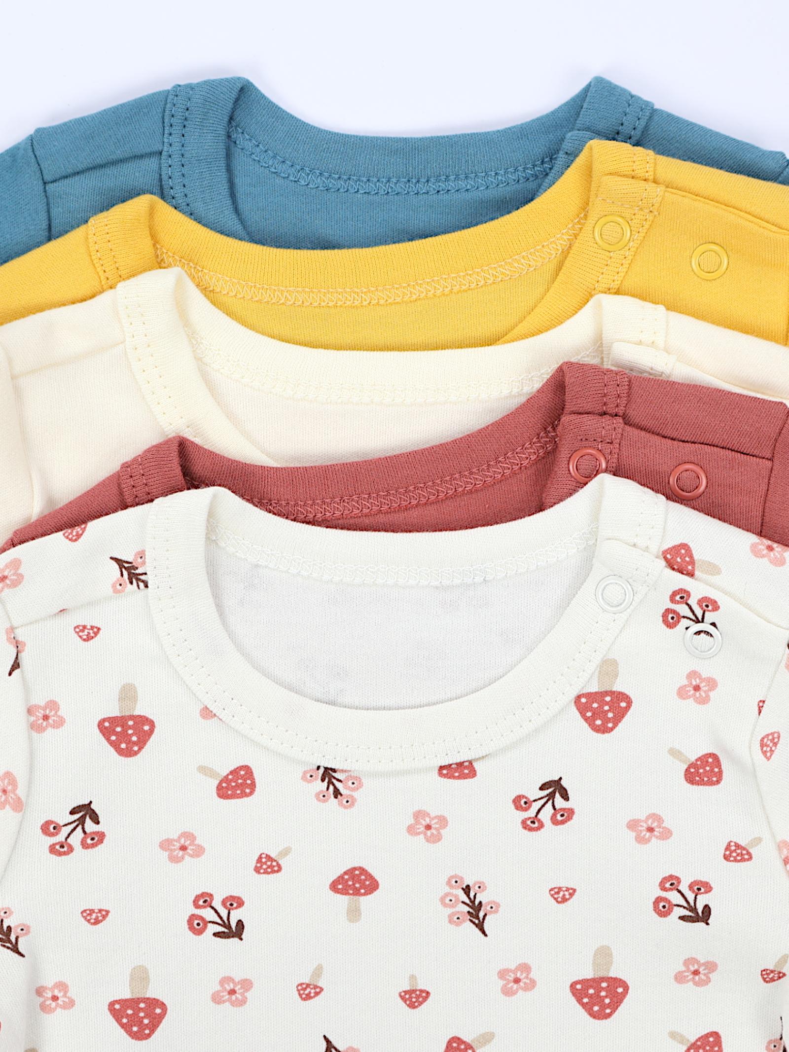 178-Baby Mädchen Langarmshirt 5er Set-Bild4