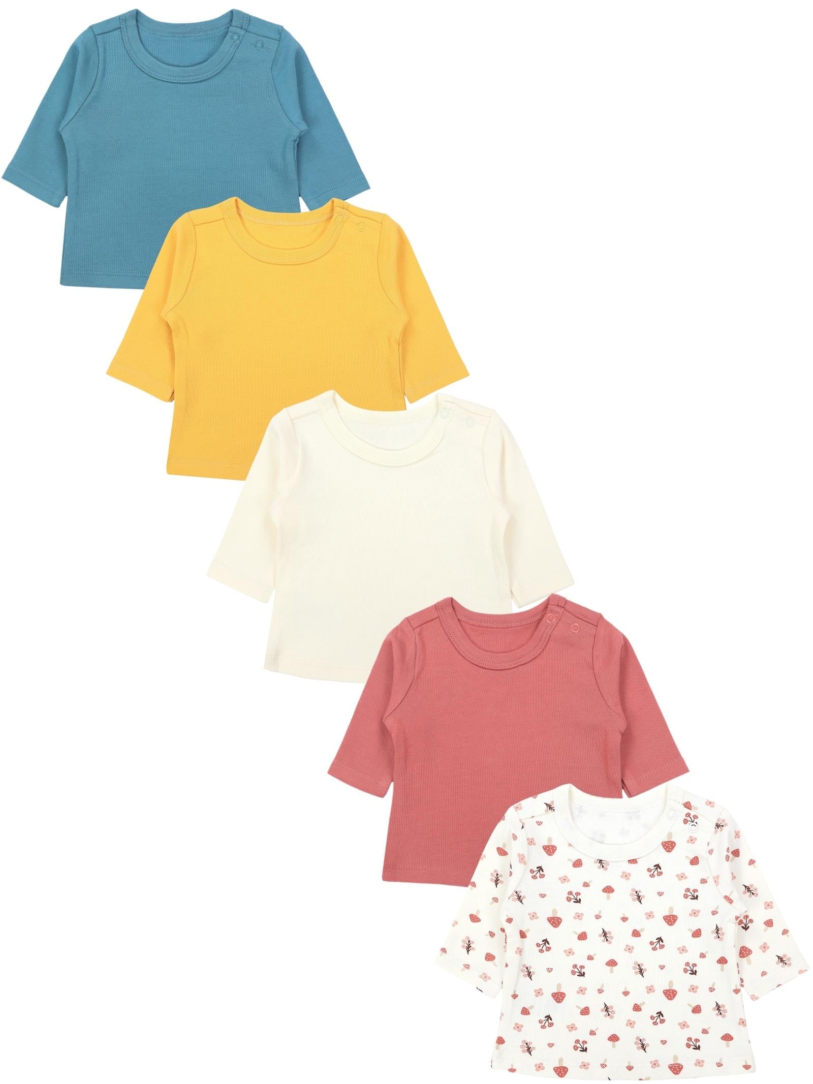 178-Baby Mädchen Langarmshirt 5er Set-Hauptbild