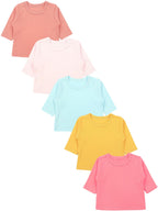 178-Baby Mädchen Langarmshirt 5er Set-Hauptbild