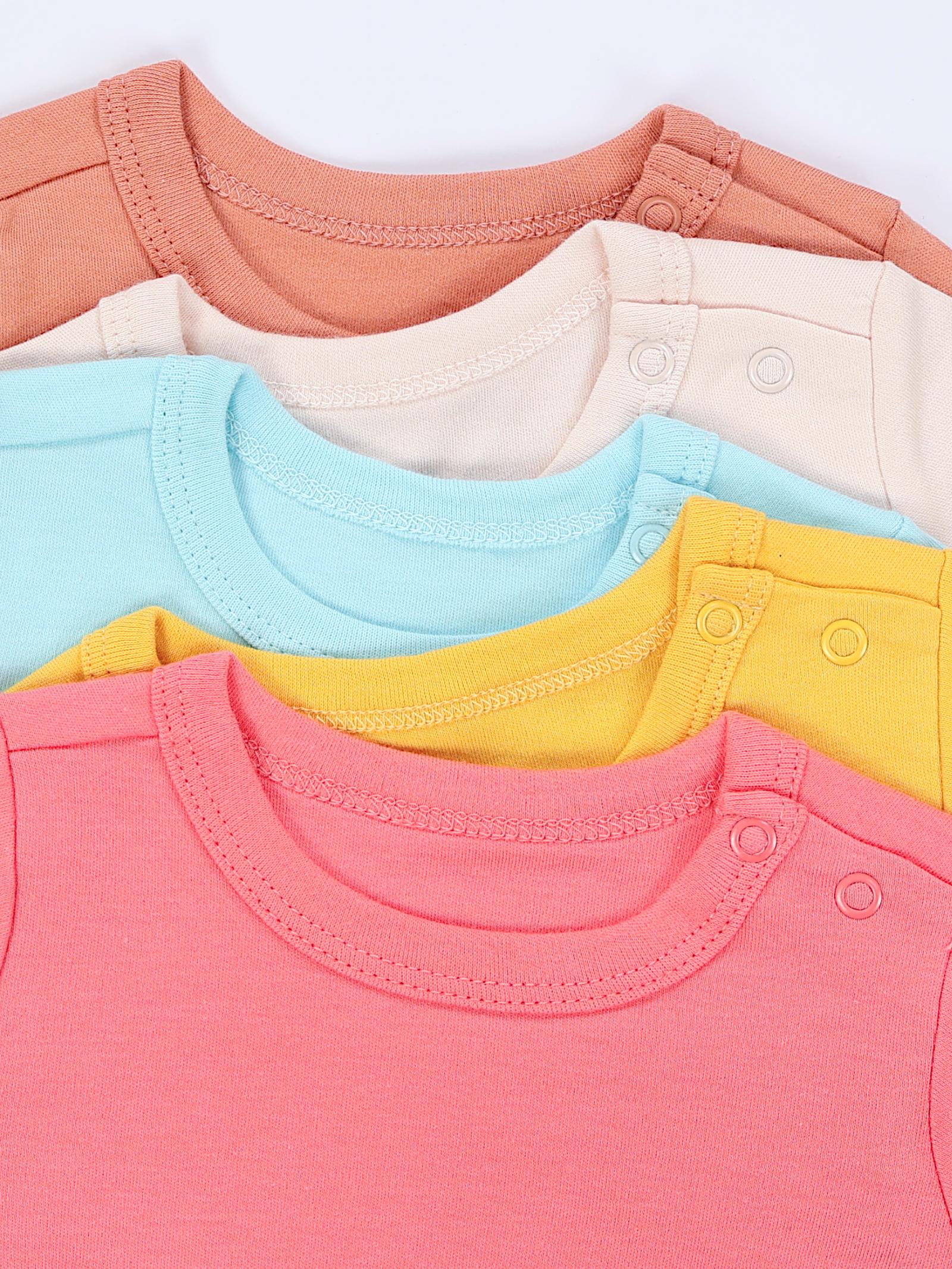 178-Baby Mädchen Langarmshirt 5er Set-Bild4