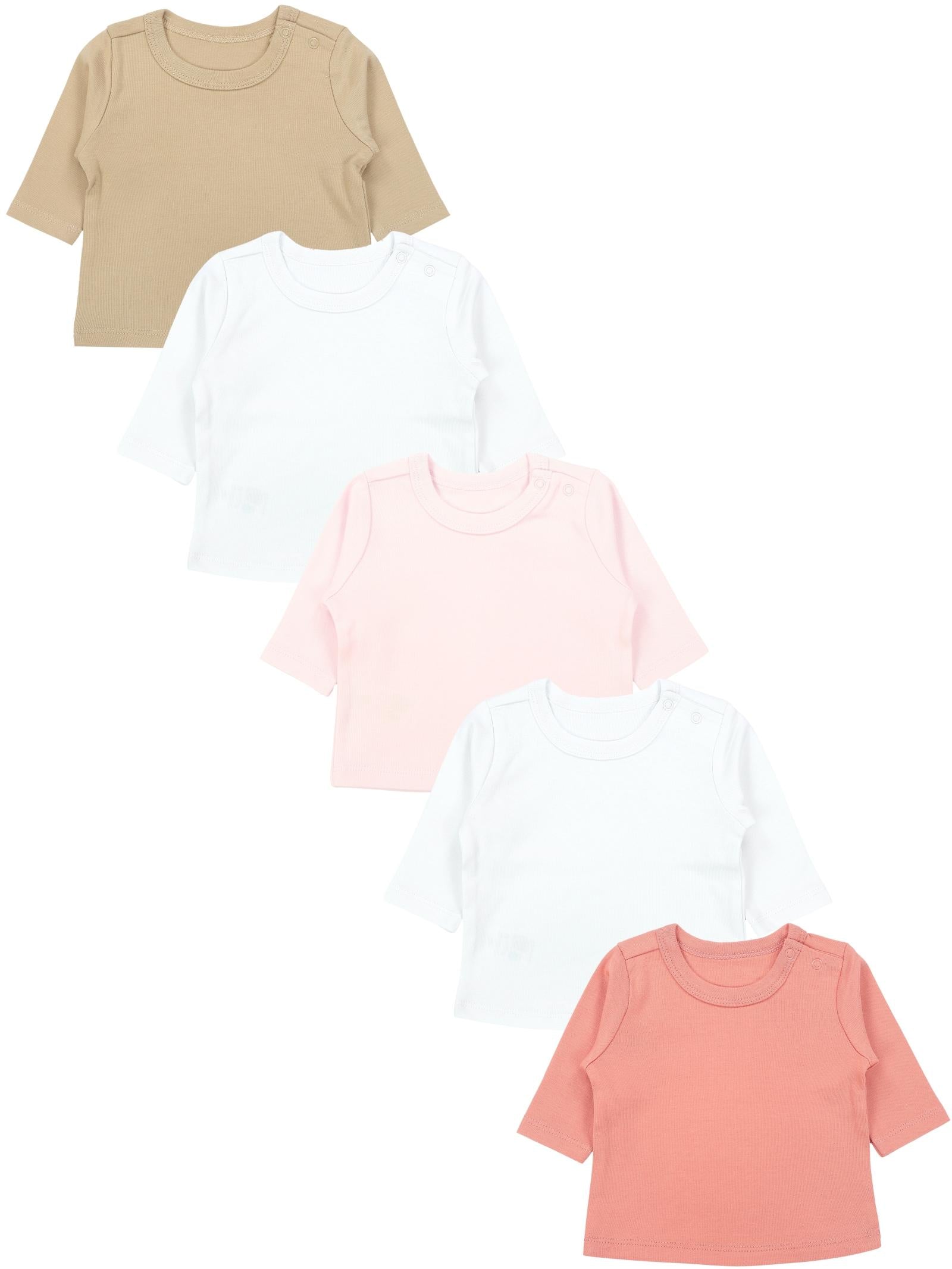 178-Baby Mädchen Langarmshirt 5er Set-Hauptbild