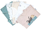 181-Kurzarm-Shirt mit Aufdruck - 5er Set-Bild5