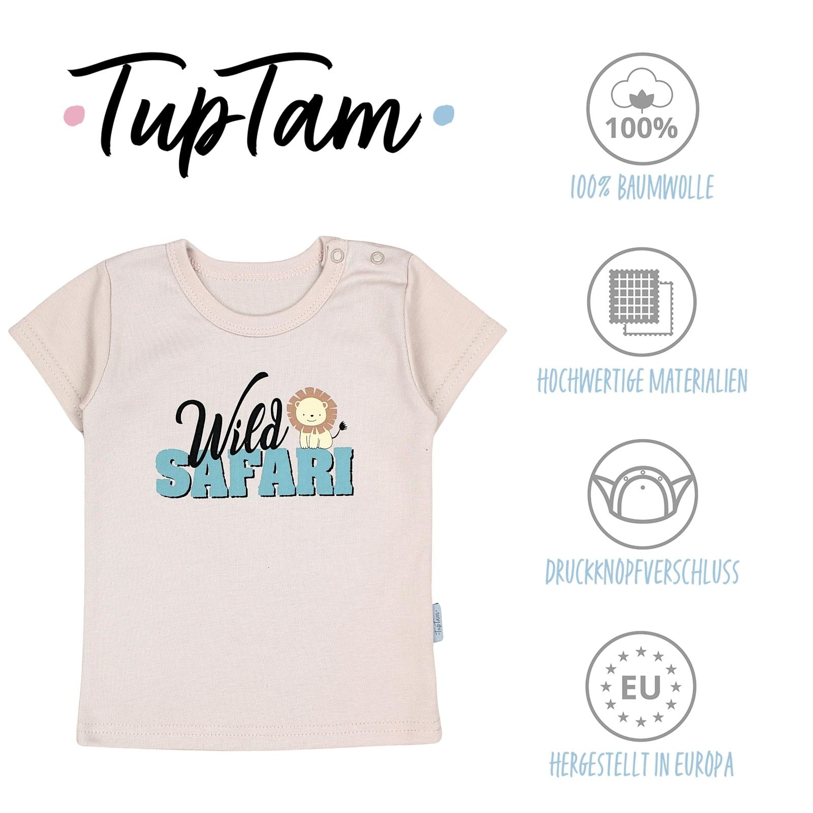181-Kurzarm-Shirt mit Aufdruck - 5er Set-Bild1