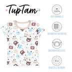 181-Kurzarm-Shirt mit Aufdruck - 5er Set-Bild1