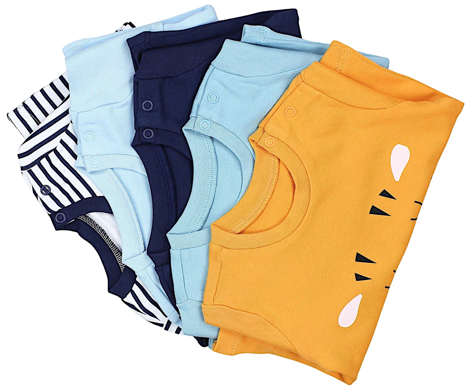 181-Kurzarm-Shirt mit Aufdruck - 5er Set-Bild5