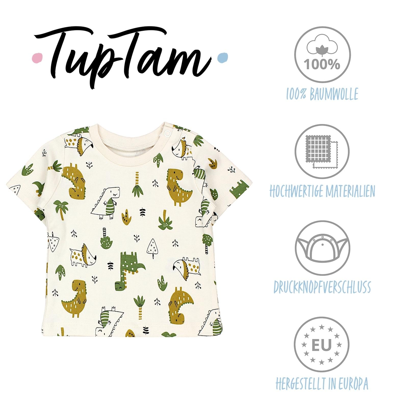 181-Kurzarm-Shirt mit Aufdruck - 5er Set-Bild1