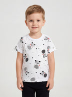 181-Kurzarm-Shirt mit Aufdruck - 5er Set-Bild2