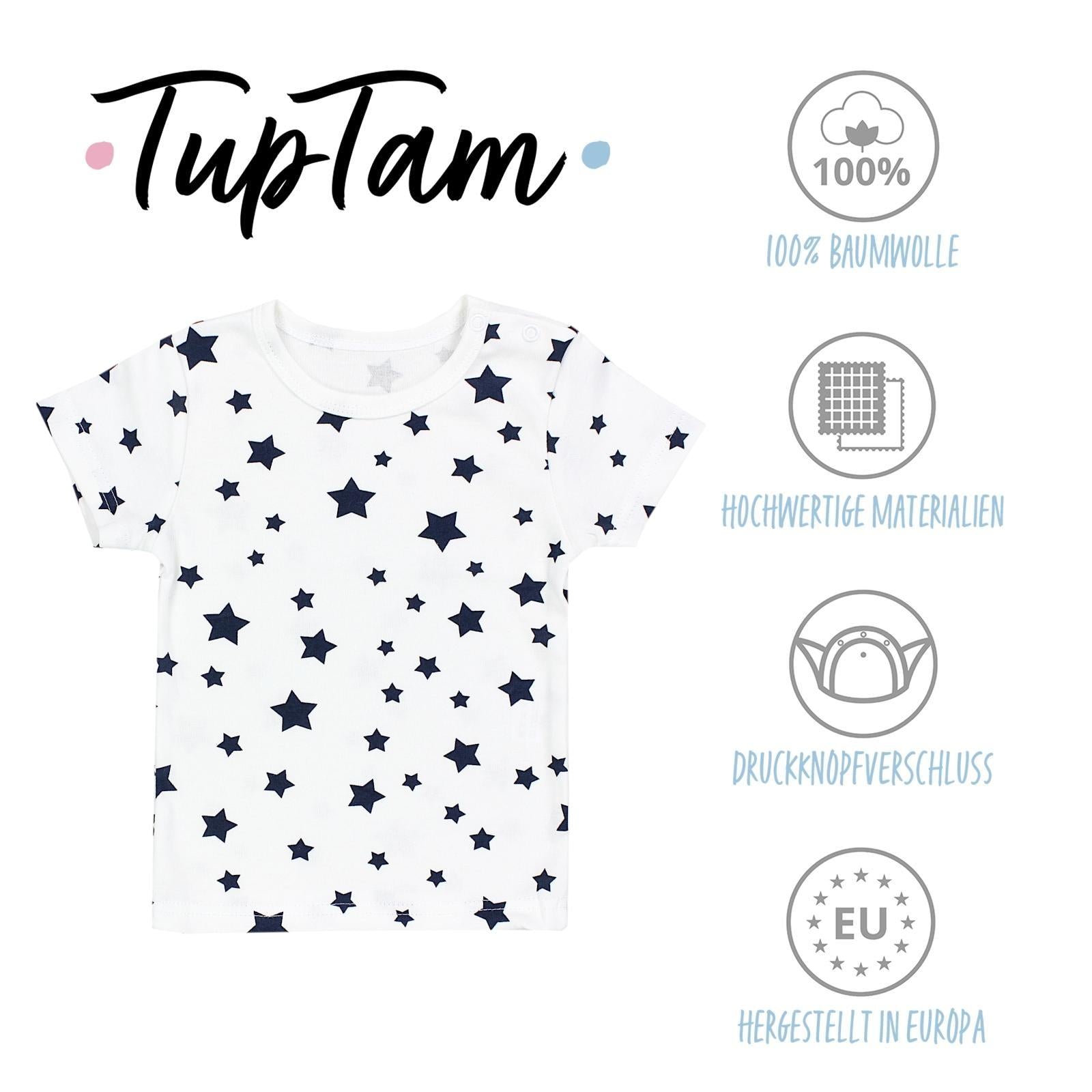 181-Kurzarm-Shirt mit Aufdruck - 5er Set-Bild1