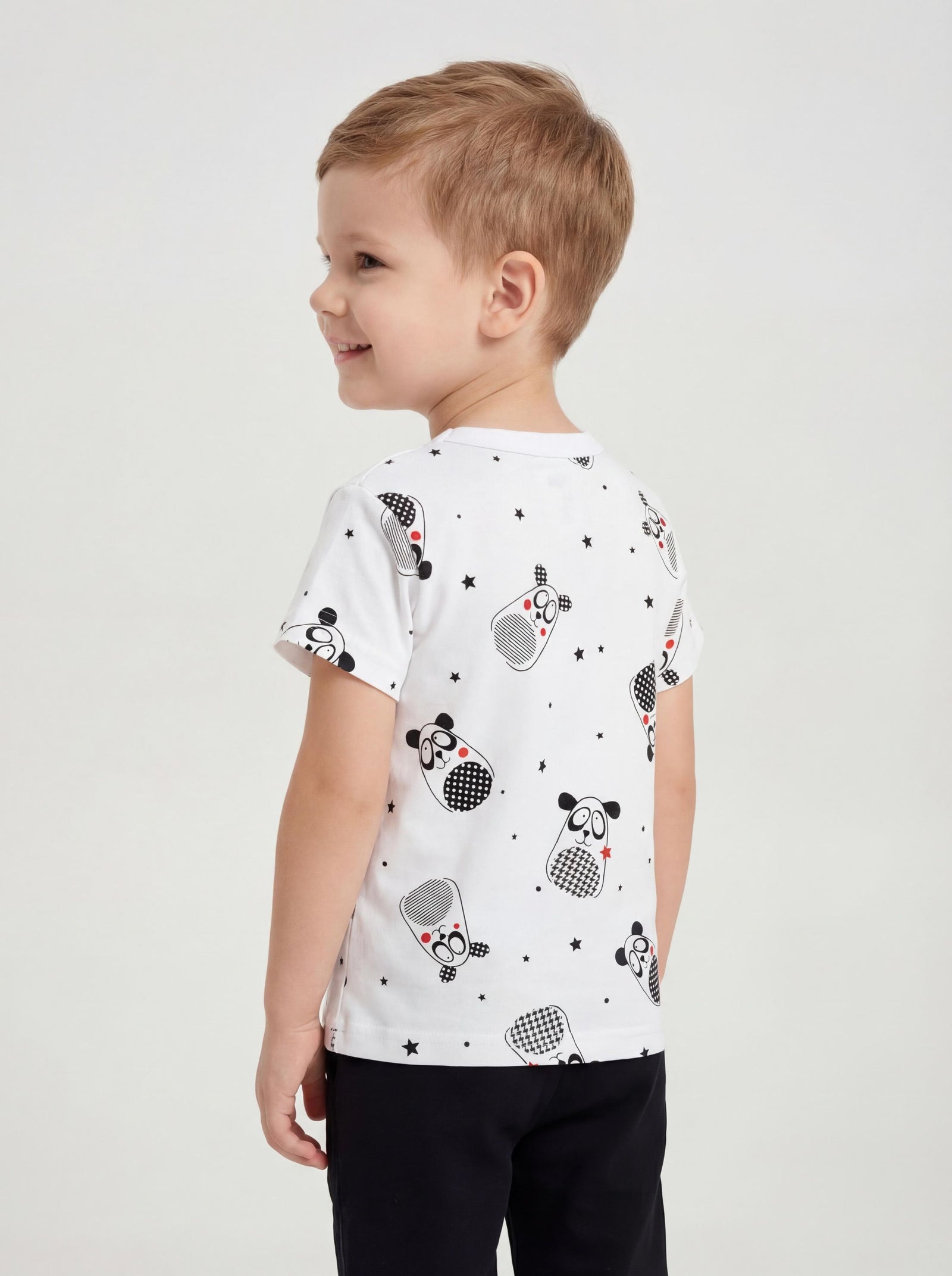 181-Kurzarm-Shirt mit Aufdruck - 5er Set-Bild3