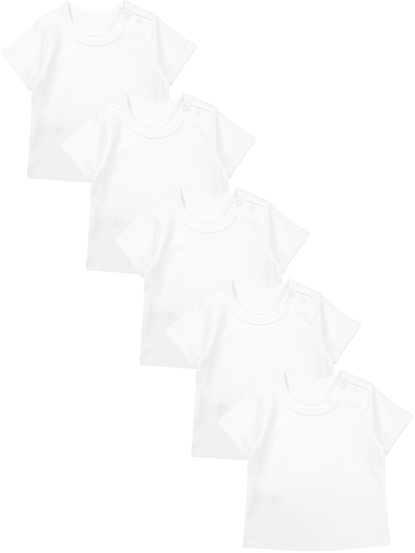 181-Kurzarm-Shirt mit Aufdruck - 5er Set-Hauptbild