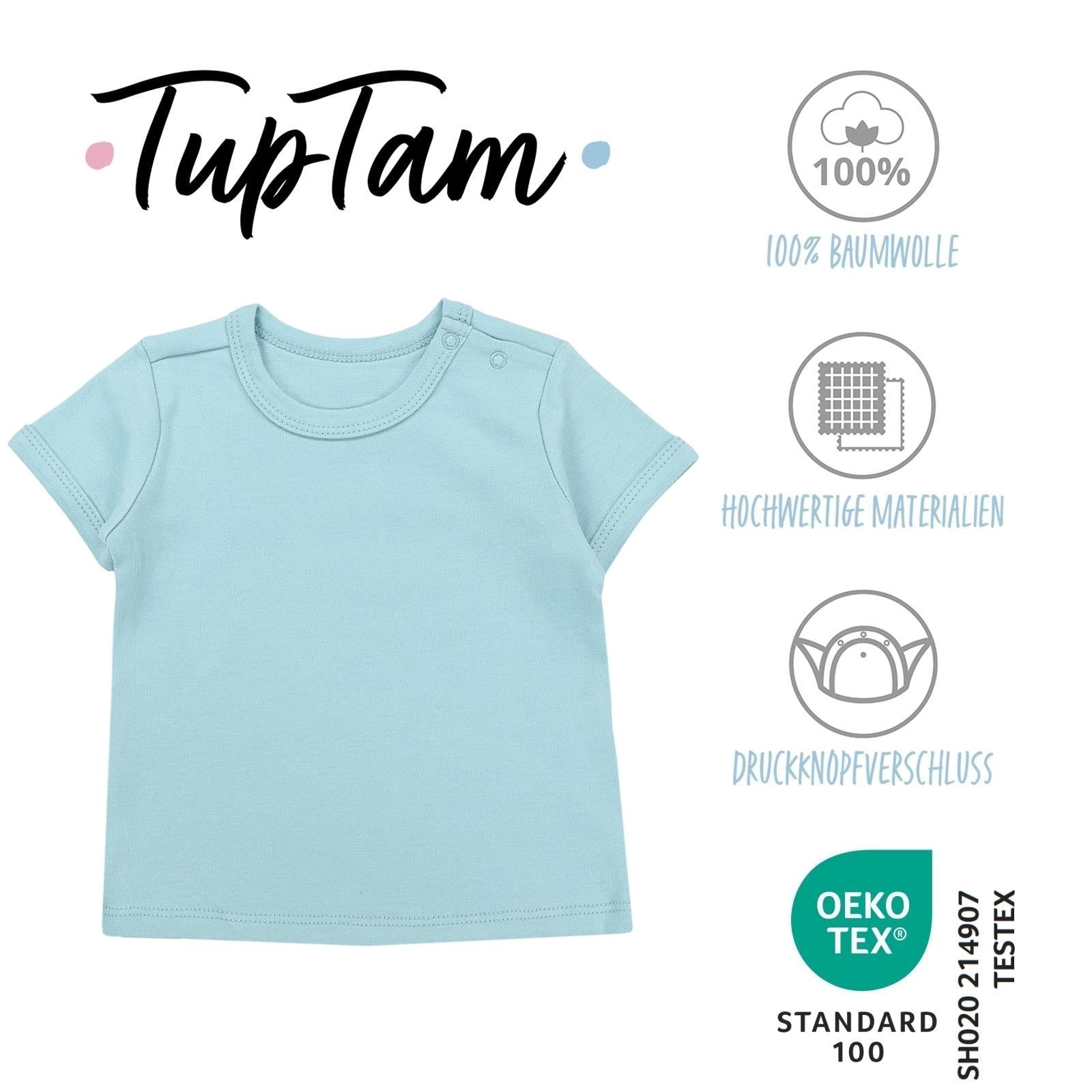 181-Kurzarm-Shirt mit Aufdruck - 5er Set-Bild1