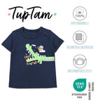 181-Kurzarm-Shirt mit Aufdruck - 5er Set-Bild1