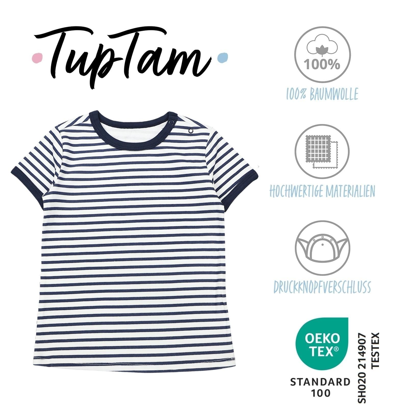 181-Kurzarm-Shirt mit Aufdruck - 5er Set-Bild1