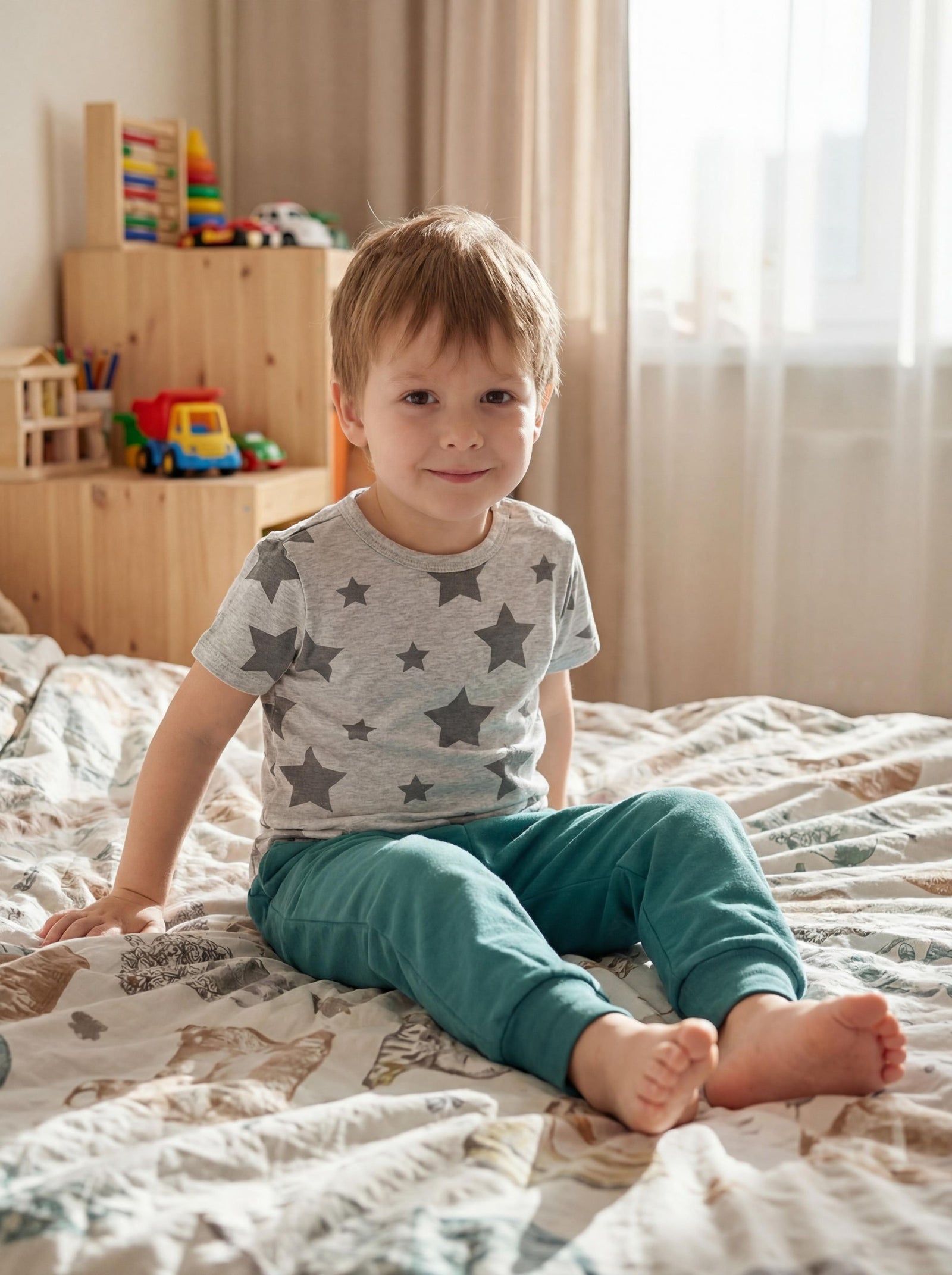 181-Kurzarm-Shirt mit Aufdruck - 5er Set-Bild3