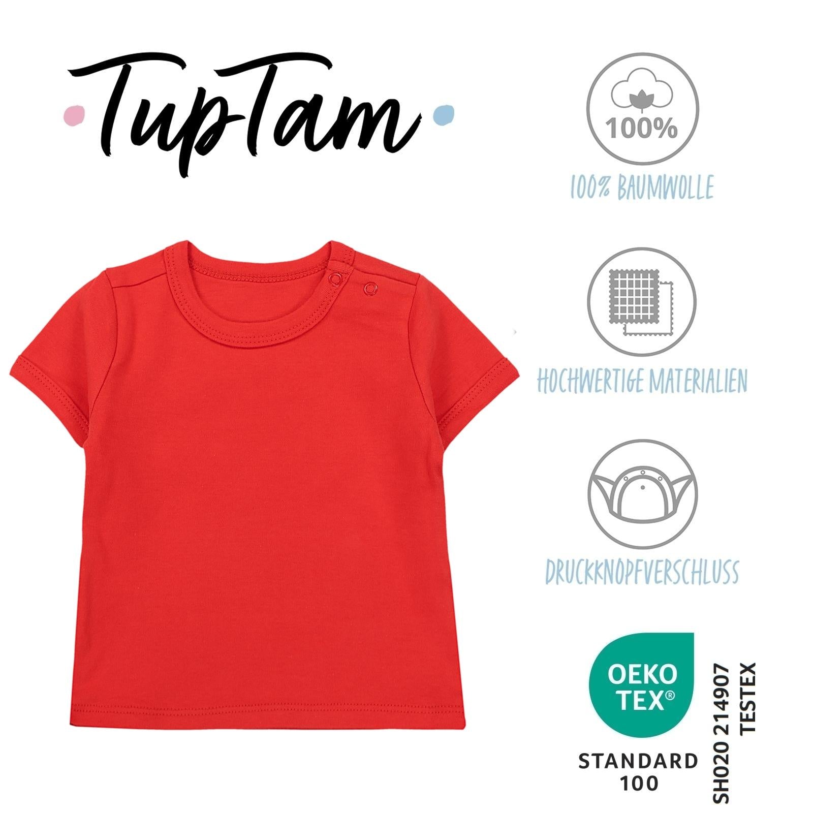 181-Kurzarm-Shirt mit Aufdruck - 5er Set-Bild1