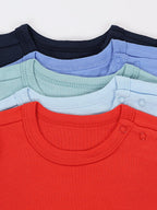 181-Kurzarm-Shirt mit Aufdruck - 5er Set-Bild5