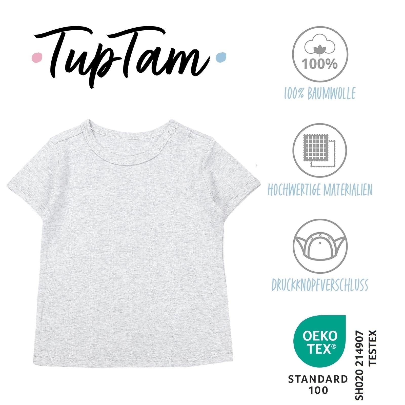 181-Kurzarm-Shirt mit Aufdruck - 5er Set-Bild1