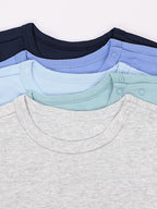 181-Kurzarm-Shirt mit Aufdruck - 5er Set-Bild5