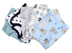 183-Baby Kurzarm Wickelbody mit Aufdruck - 5er Set-Bild5