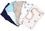 183-Baby Kurzarm Wickelbody mit Aufdruck - 5er Set-Bild5