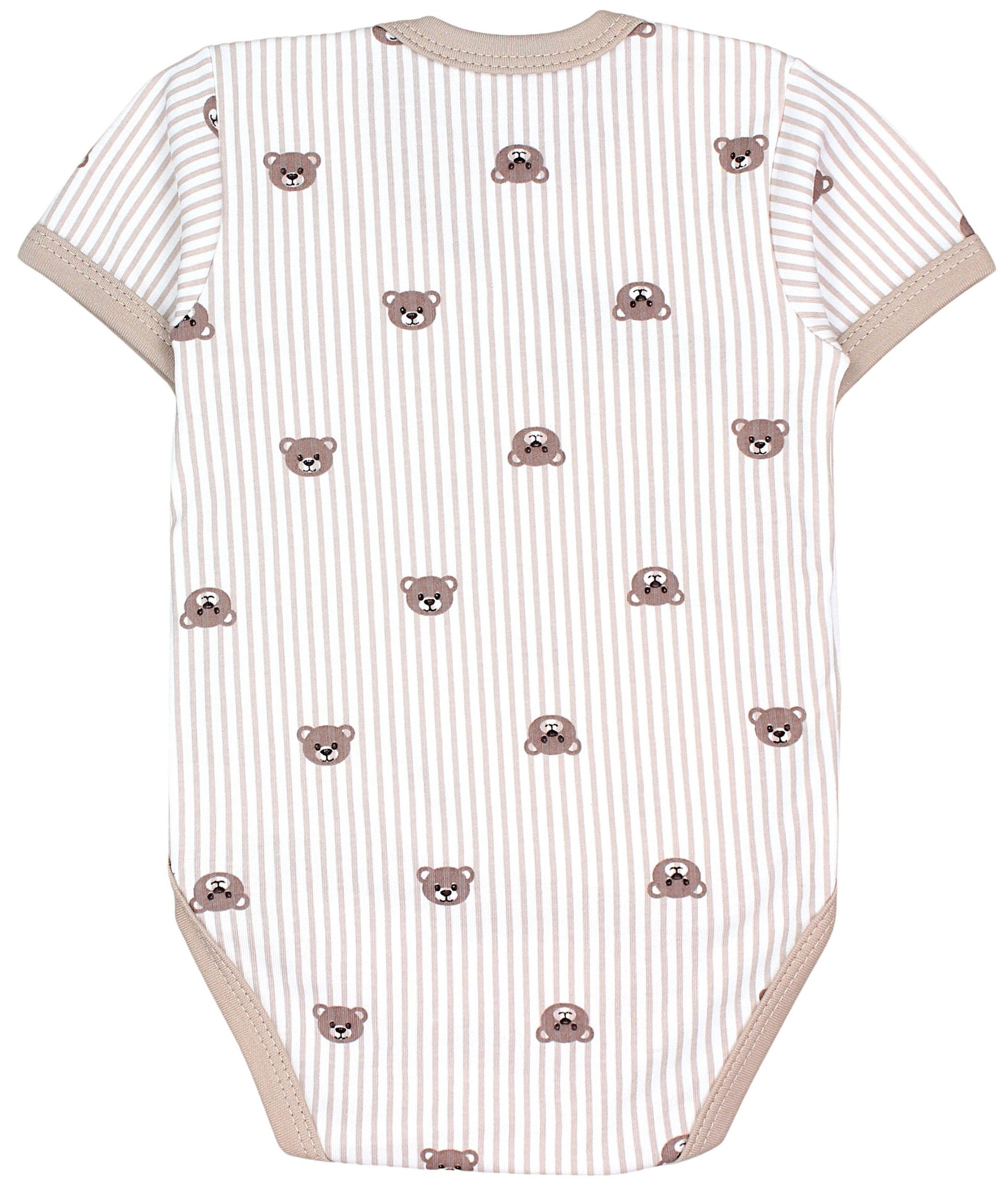183-Baby Kurzarm Wickelbody mit Aufdruck - 5er Set-Bild4