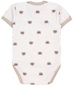 183-Baby Kurzarm Wickelbody mit Aufdruck - 5er Set-Bild4
