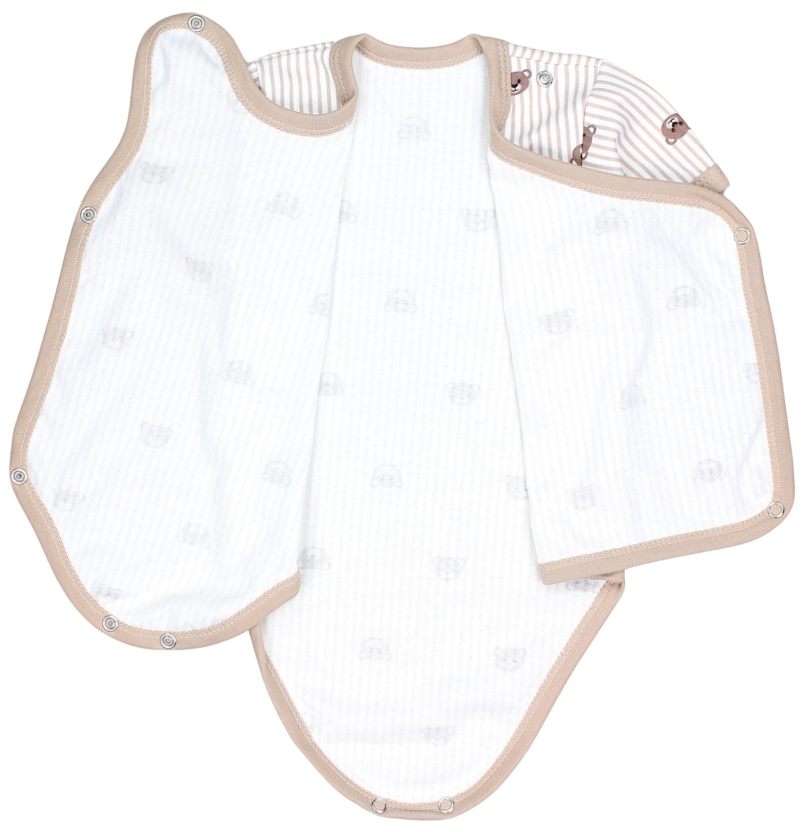 183-Baby Kurzarm Wickelbody mit Aufdruck - 5er Set-Bild2