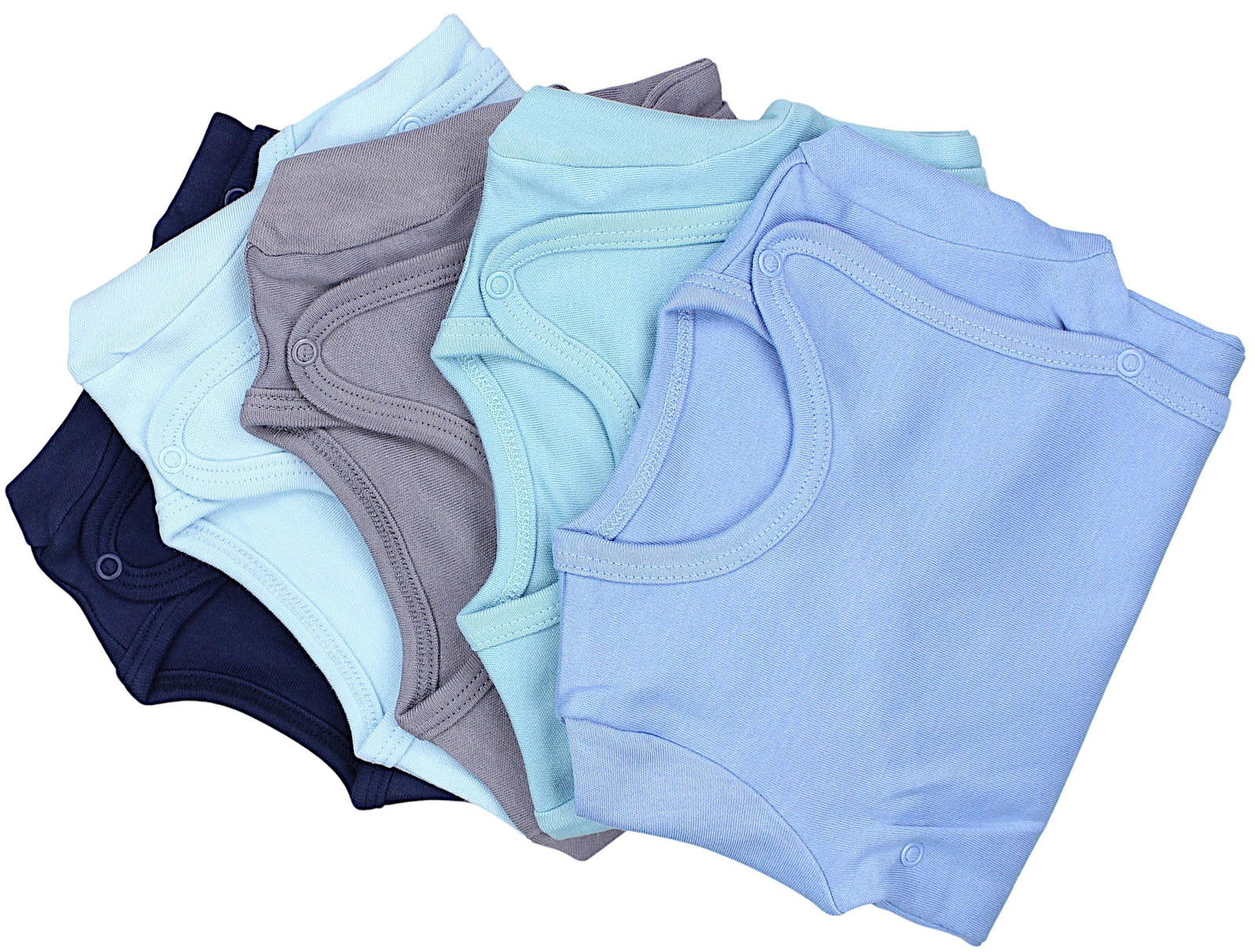 183-Baby Kurzarm Wickelbody mit Aufdruck - 5er Set-Bild5