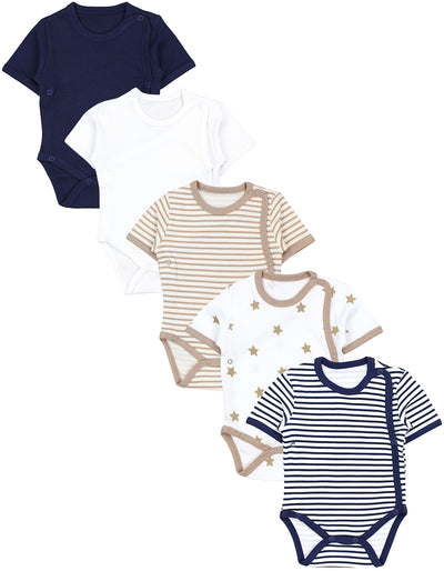 Streifen Beige Streifen Blau Weiß Sterne Beige Navy