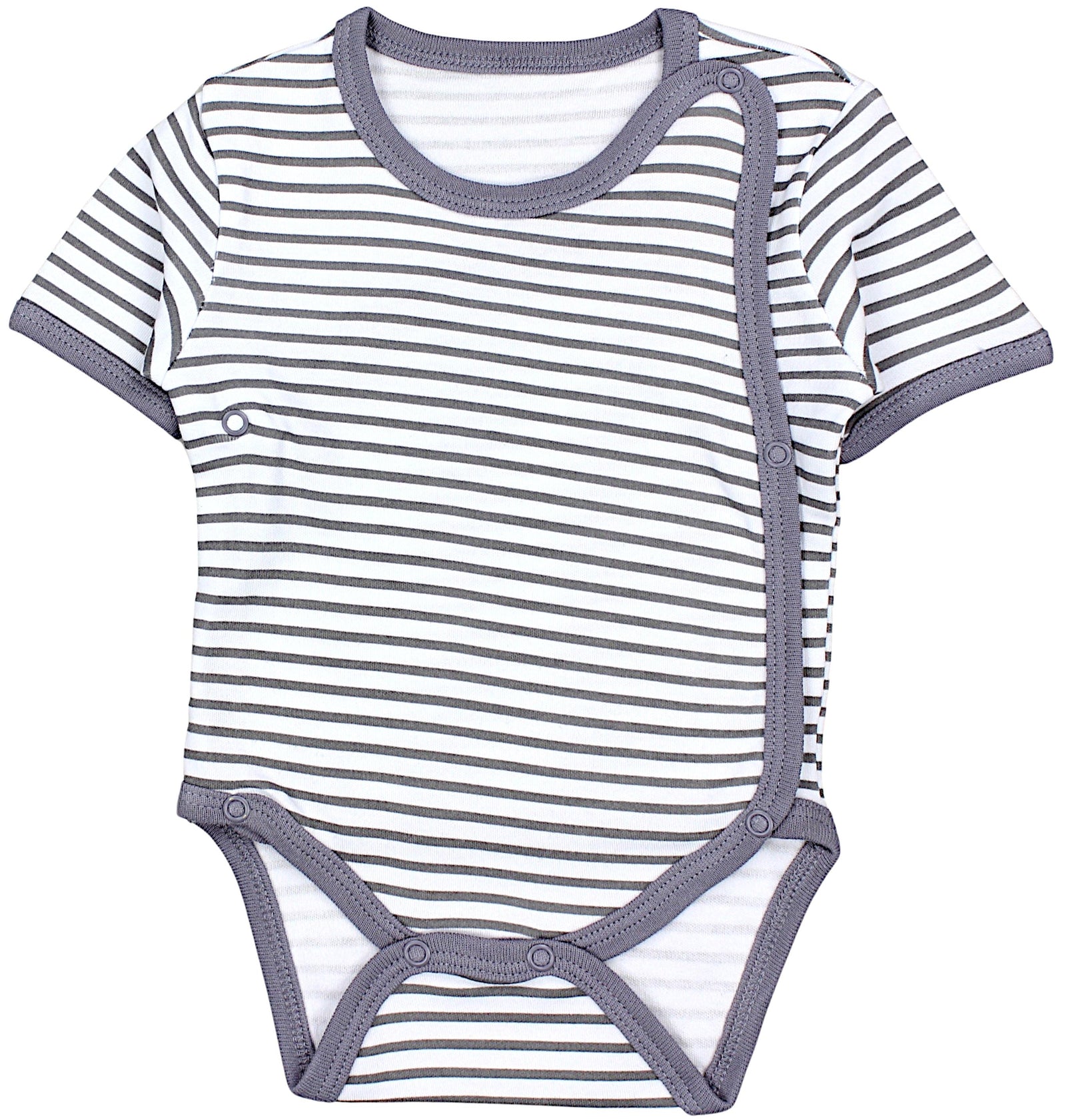 183-Baby Kurzarm Wickelbody mit Aufdruck - 5er Set-Bild3