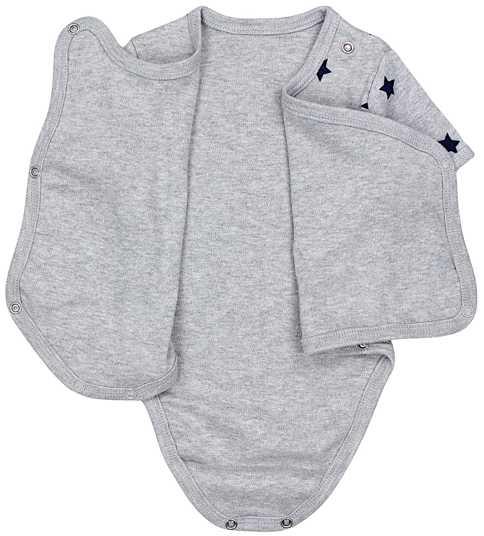 183-Baby Kurzarm Wickelbody mit Aufdruck - 5er Set-Bild2