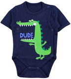 183-Baby Kurzarm Wickelbody mit Aufdruck - 5er Set-Bild3
