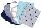 183-Baby Kurzarm Wickelbody mit Aufdruck - 5er Set-Bild5
