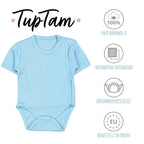 183-Baby Kurzarm Wickelbody mit Aufdruck - 5er Set-Bild1