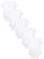 183-Baby Kurzarm Wickelbody mit Aufdruck - 5er Set-Hauptbild