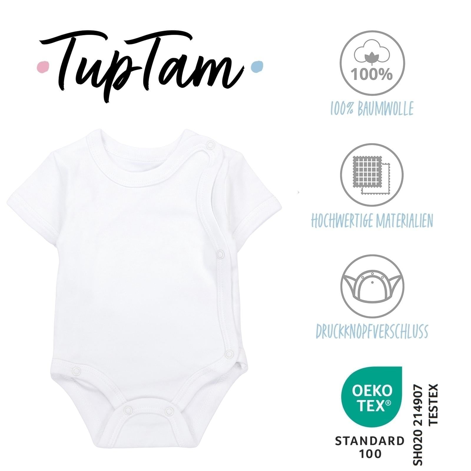 183-Baby Kurzarm Wickelbody mit Aufdruck - 5er Set-Bild1