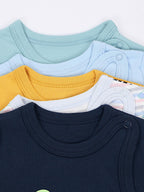 183-Baby Kurzarm Wickelbody mit Aufdruck - 5er Set-Bild5
