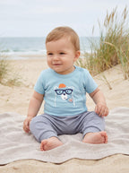 183-Baby Kurzarm Wickelbody mit Aufdruck - 5er Set-Bild2