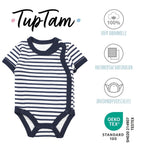 183-Baby Kurzarm Wickelbody mit Aufdruck - 5er Set-Bild1