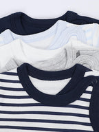 183-Baby Kurzarm Wickelbody mit Aufdruck - 5er Set-Bild5