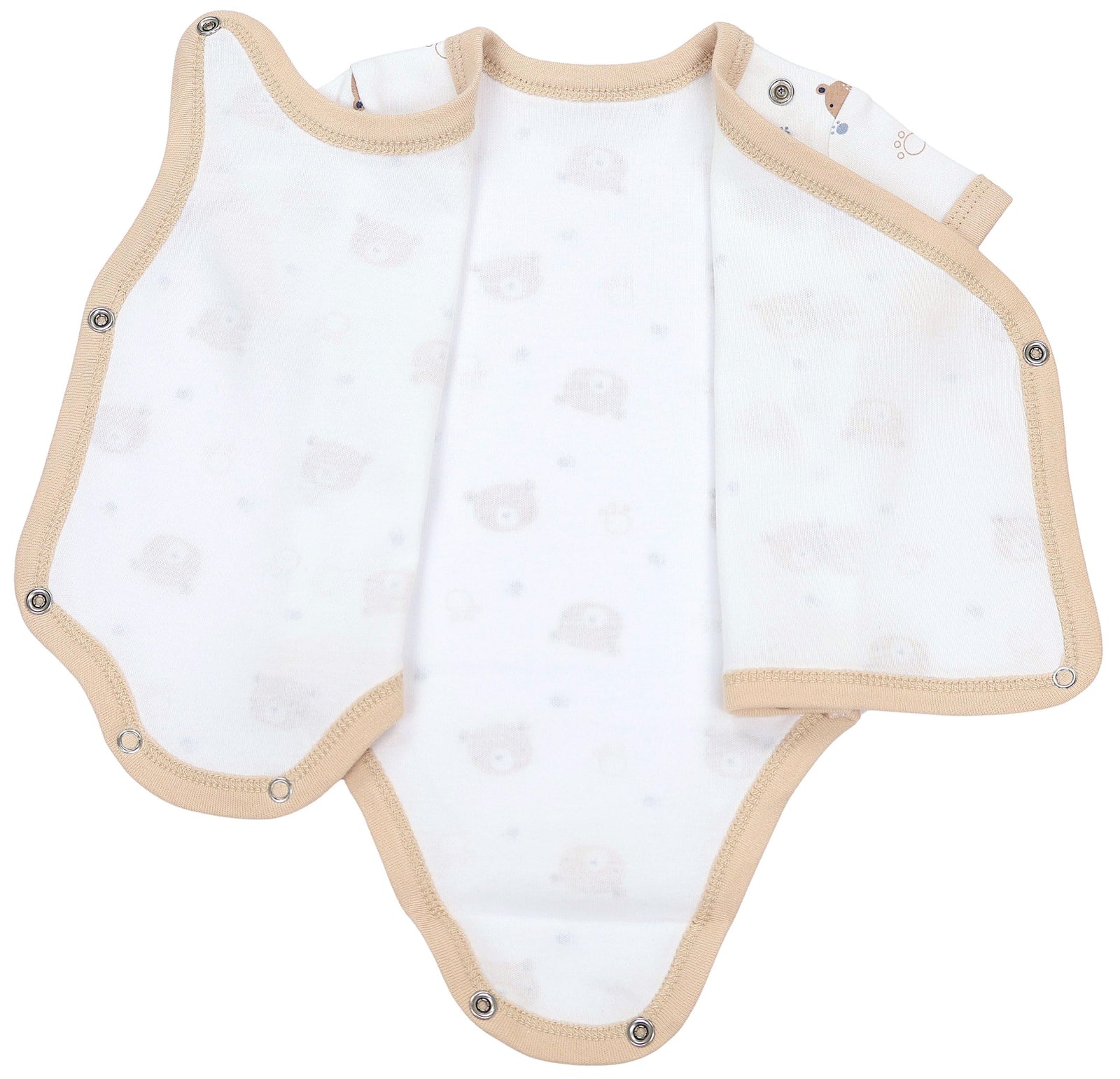 183-Baby Kurzarm Wickelbody mit Aufdruck - 5er Set-Bild3