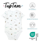 183-Baby Kurzarm Wickelbody mit Aufdruck - 5er Set-Bild1