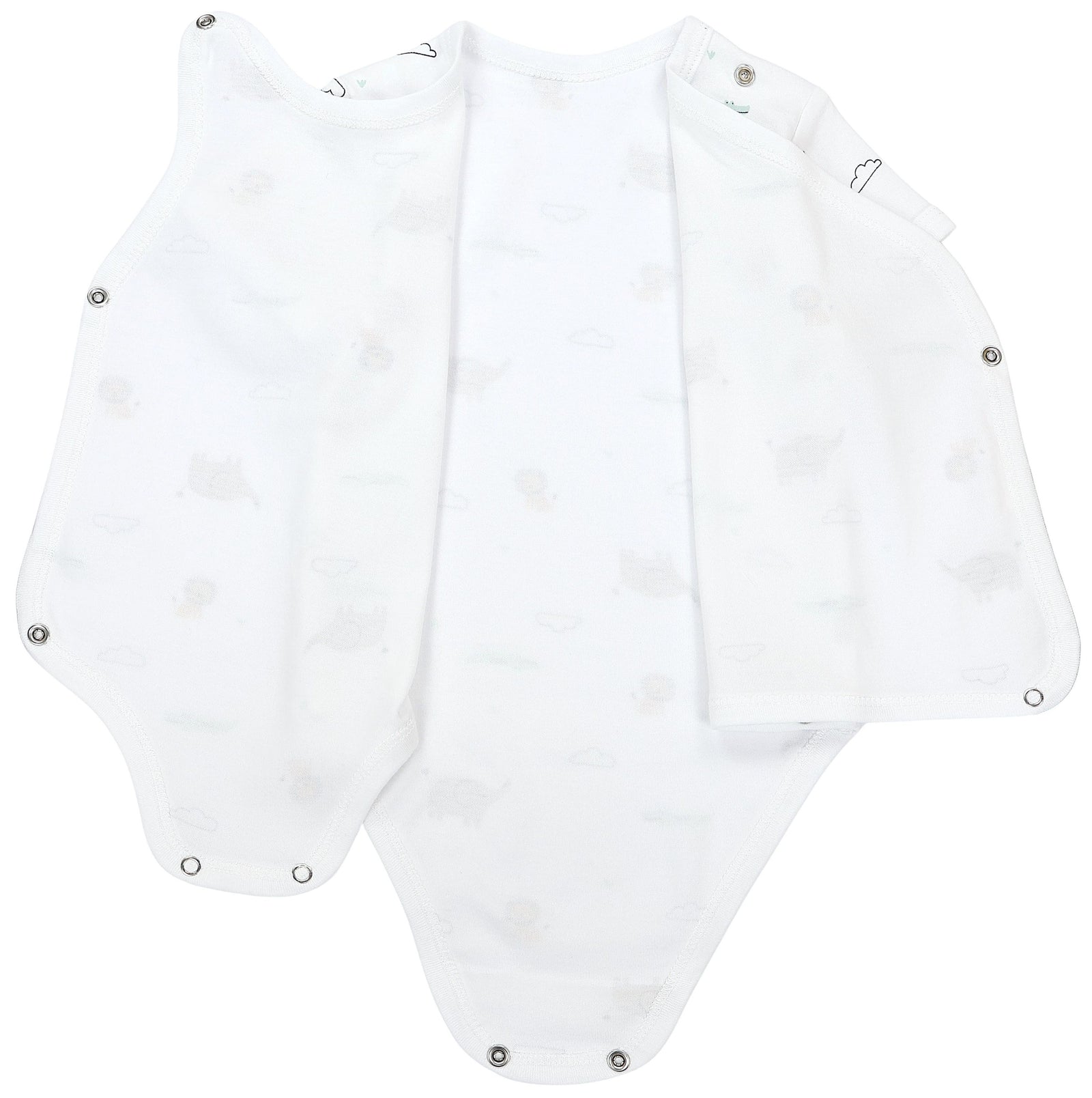 183-Baby Kurzarm Wickelbody mit Aufdruck - 5er Set-Bild3