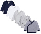 186-Langarm Wickelshirt - 5er Set-Hauptbild