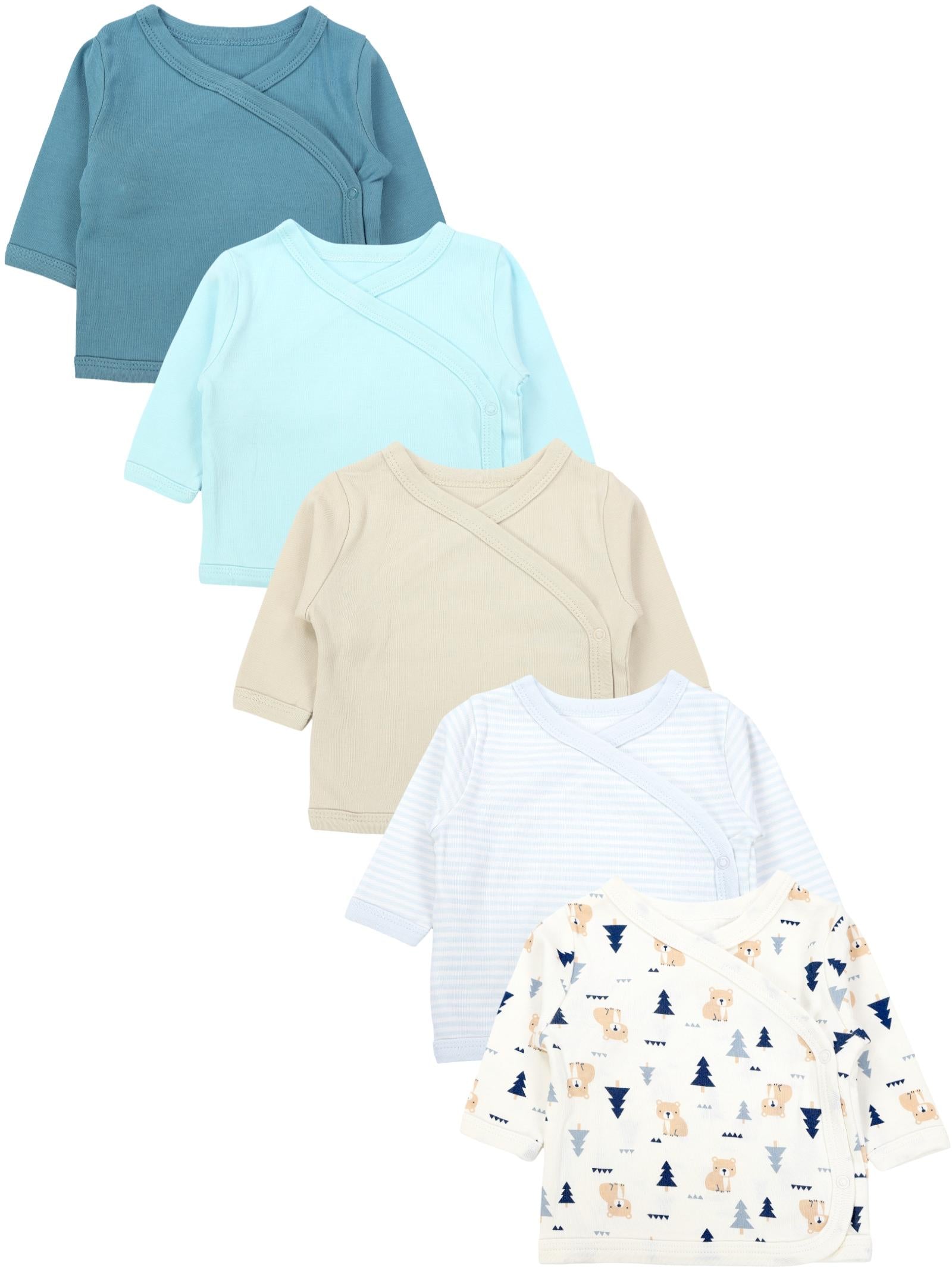 186-Langarm Wickelshirt - 5er Set-Hauptbild
